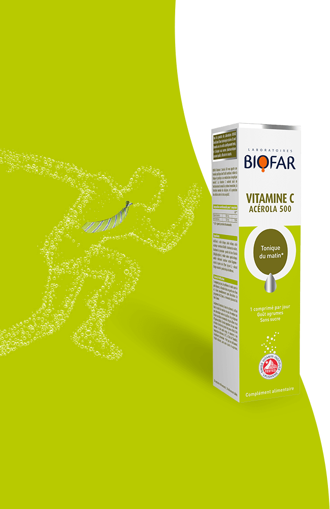 Biofar – Vitamine C acérola 500 - Biofar - Santé et Bien-être - Babyboss.ma