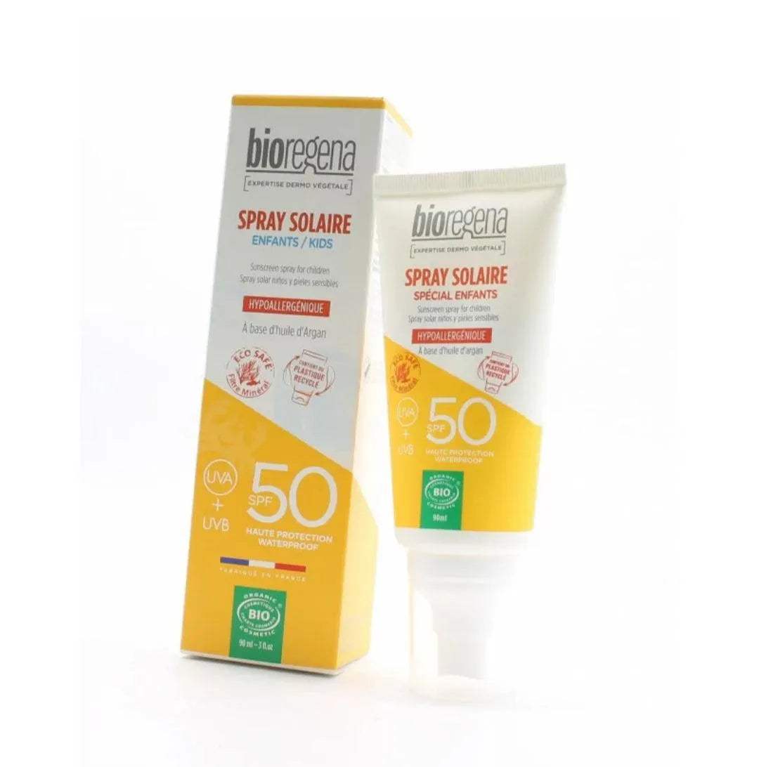 BIOREGENA Spray Solaire SPF 50 Visage & Corps enfants - Bioregena - pour bébé Maroc -www.babyboss.ma