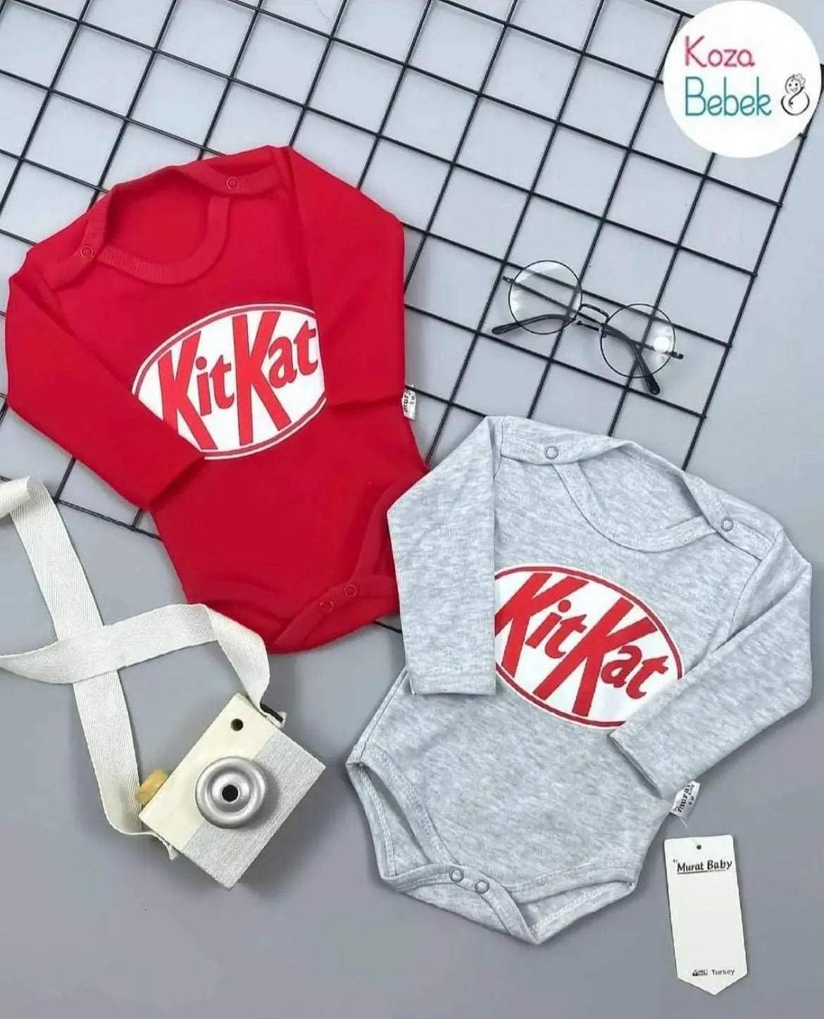 Body pour bébé kitkat 100% cotton - Mode - pour bébé Maroc -www.babyboss.ma