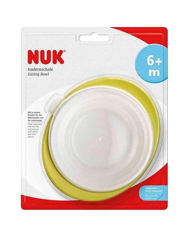 Bol d'Apprentissage avec couvercle NUK - Vert - NUK - Bols pour bébé Maroc -www.babyboss.ma