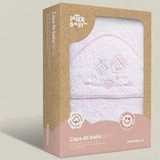 cape de bain – pink – Interbaby - Interbaby - pour bébé Maroc -www.babyboss.ma