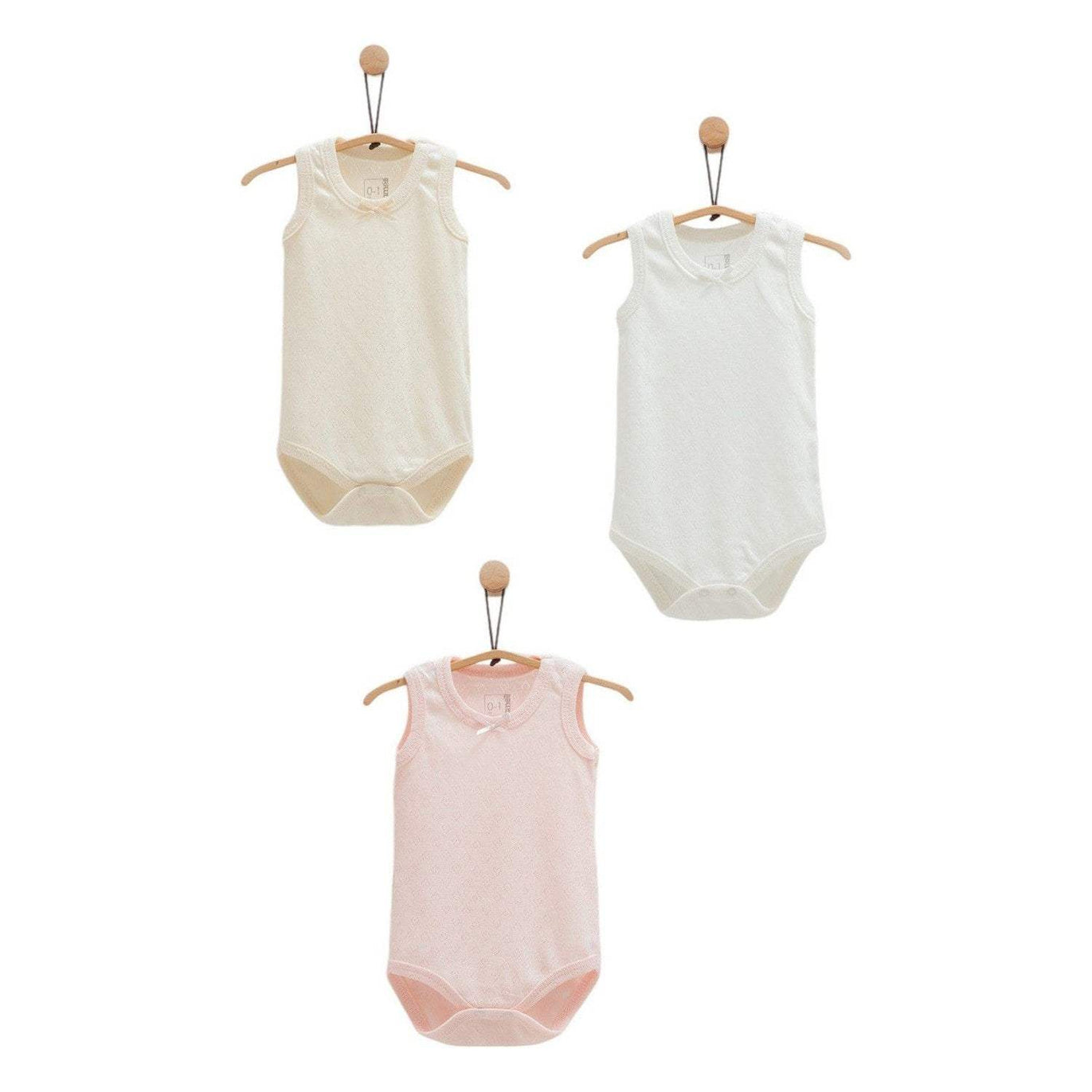 Lot de 3 bodies - Caramell - Caramell - Body pour bébé Maroc -www.babyboss.ma