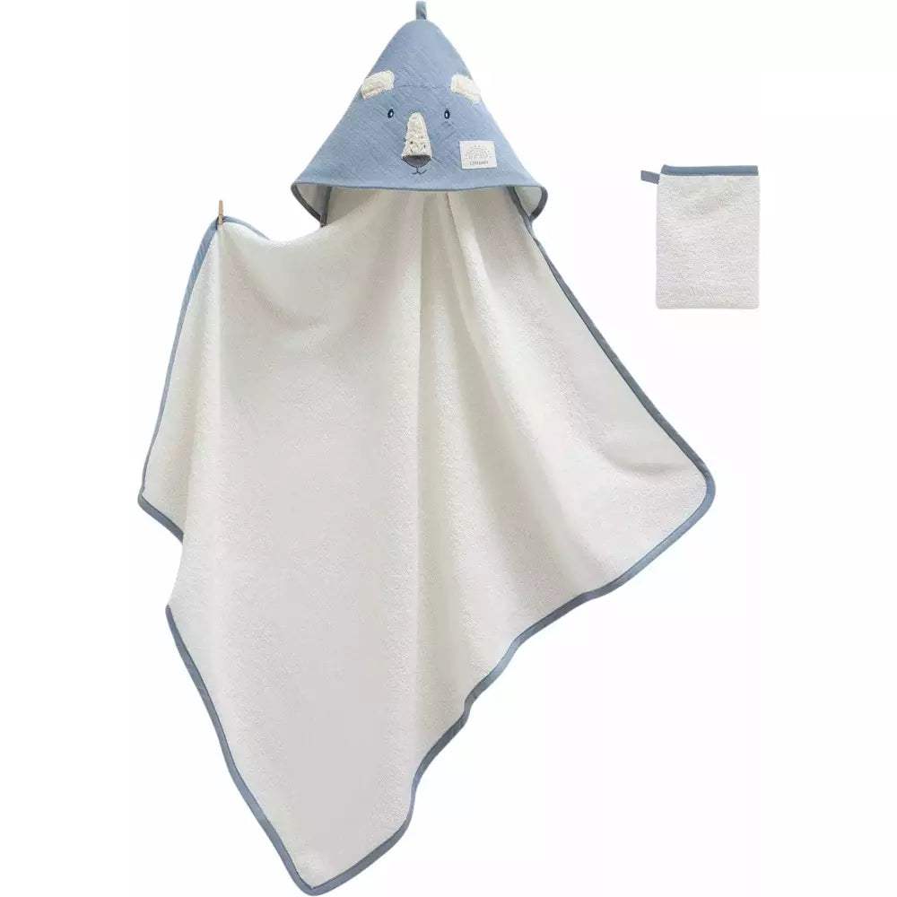 Sorties de bain indigo - Caramell - Poncho pour bébé Maroc -www.babyboss.ma
