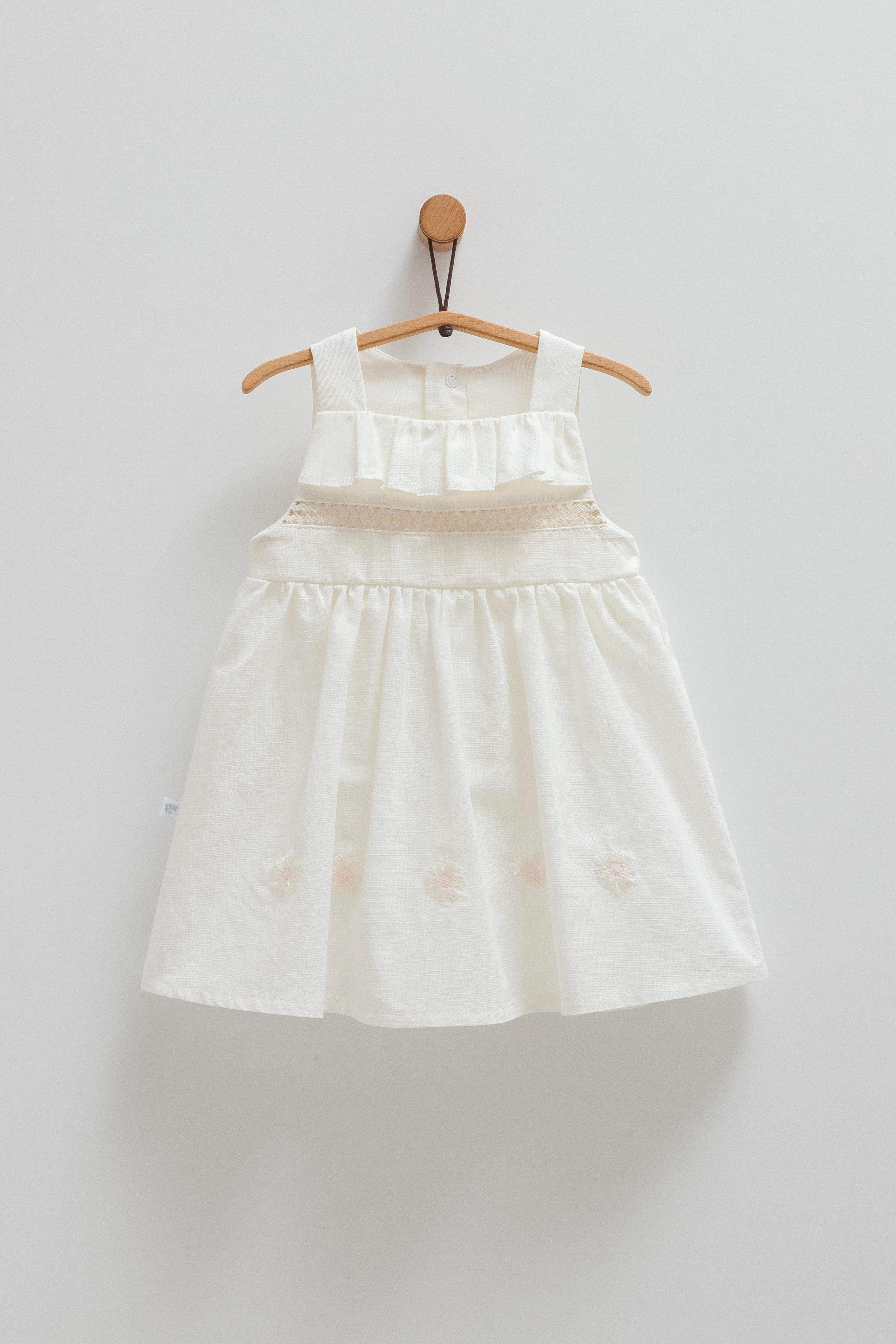 Robe bébé écru - Caramell - Grenouillère pour bébé Maroc -www.babyboss.ma
