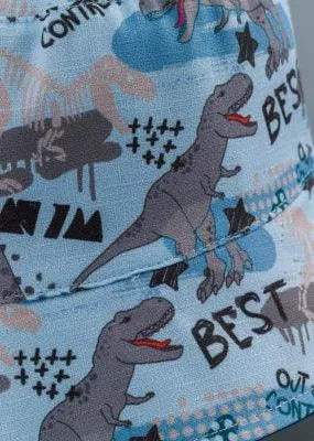 Chapeau de dinosaure pour enfants, couleur bleu clair - babyboss mode - pour bébé Maroc -www.babyboss.ma