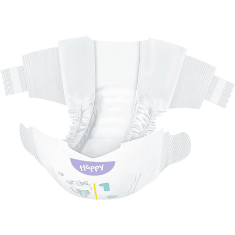 Couches Bébé Happy Taille 1 (2-5 kg) - 82 Pièces - Happy - pour bébé Maroc -www.babyboss.ma