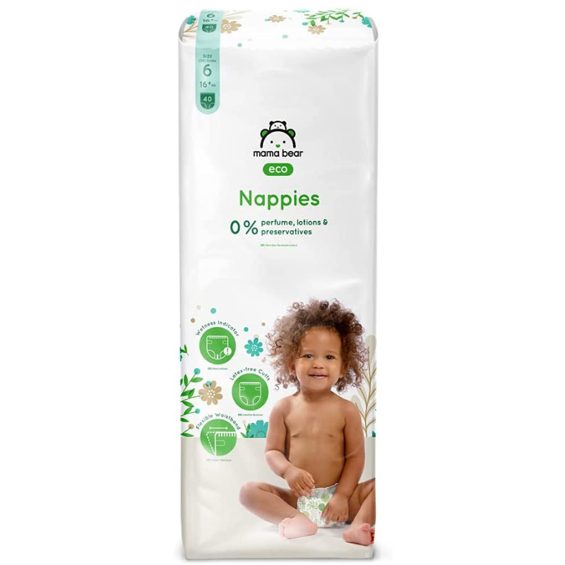 Mama Bear Couches Taille 6 (16+ kg) – Pack 40 pièces - Mama Bear - pour bébé Maroc -www.babyboss.ma