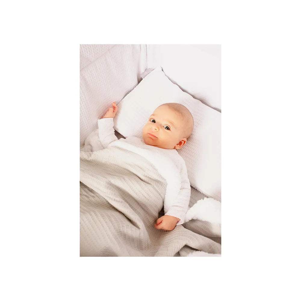 Couverture carre junior 80 x 110 rose - Interbaby - pour bébé Maroc -www.babyboss.ma