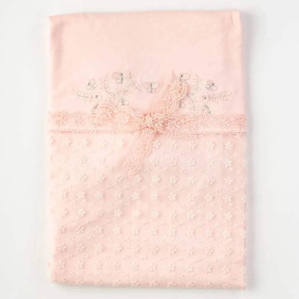 Couverture pour bébé Anna Babba 80×80 - Saumon - Anna babba - pour bébé Maroc -www.babyboss.ma