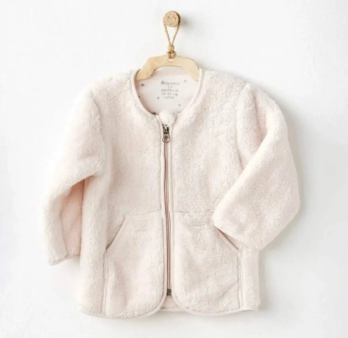 Cream Plush Zip Up Jacket AndyWawa - Andywawa - pour bébé Maroc -www.babyboss.ma