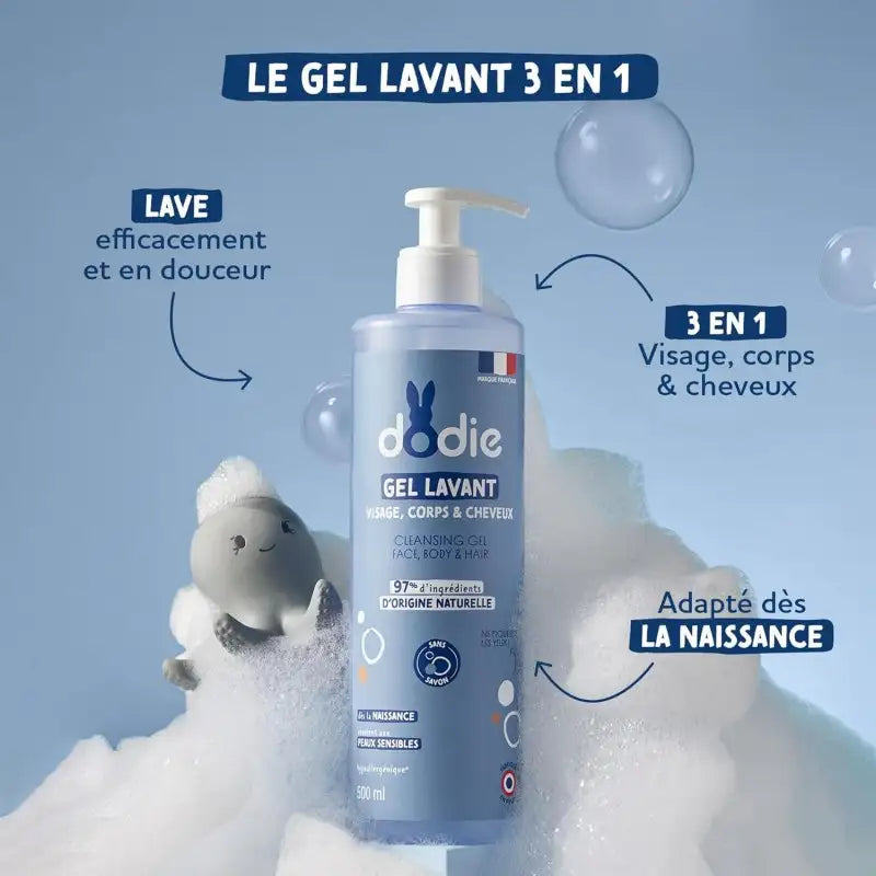Gel Lavant 3en1 Flacon Pompe Dodie - 1L
