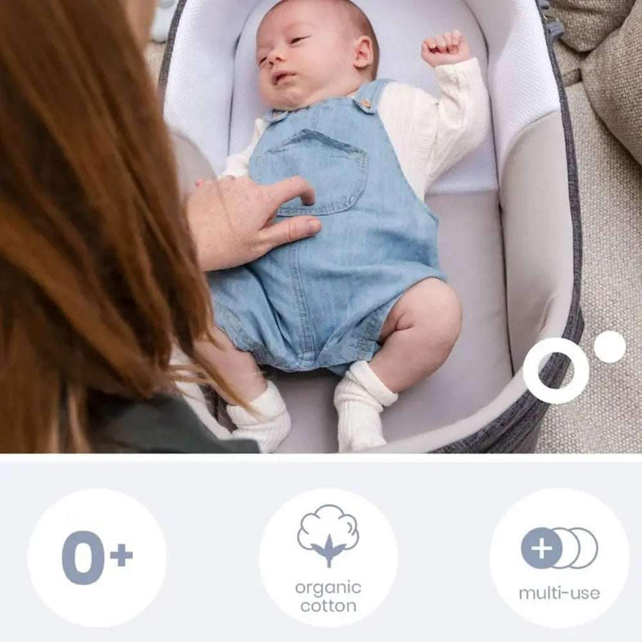 Doomoo Couffin Bébé Nest&Go - Gris - Doomoo - Berceaux pour bébé Maroc -www.babyboss.ma