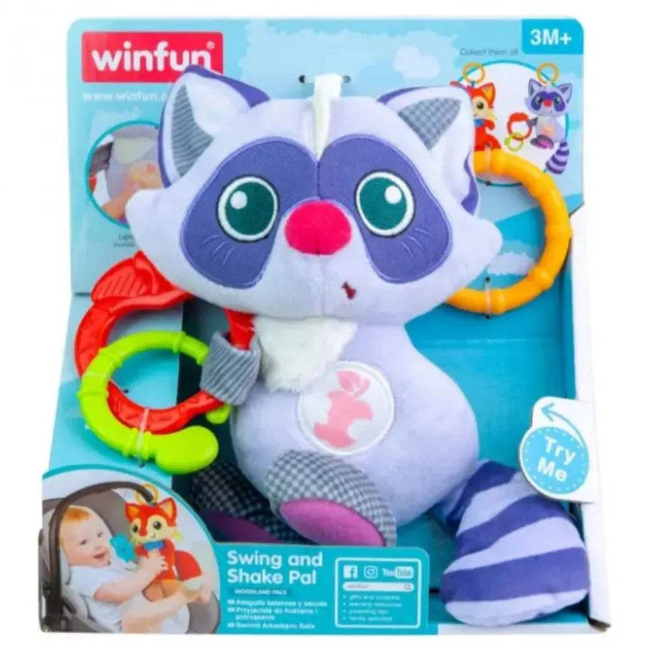 Doudou raton laveur – Winfun - Winfun - Jeux et jouets pour bébé Maroc -www.babyboss.ma