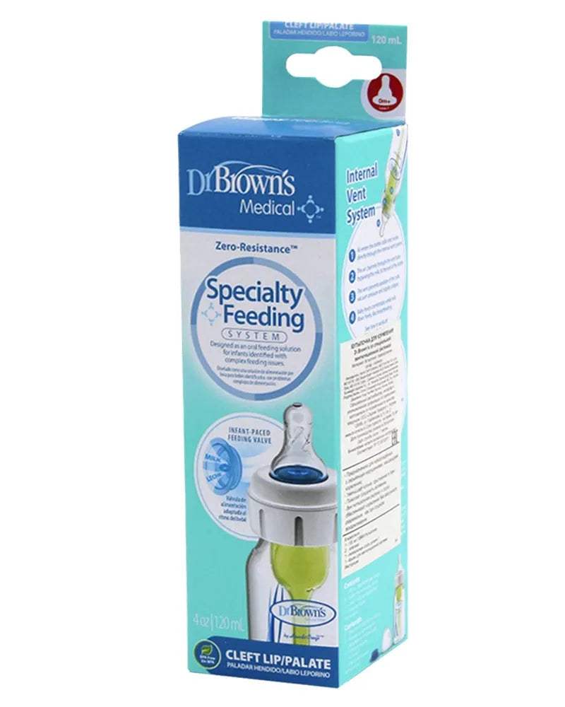 Dr. Brown's Biberon Pour Système d'Alimentation Spécialisé avec Tétine L1 + Valve Supplèmentaire - 250ml - Dr. Brown's - Biberon pour bébé Maroc -www.babyboss.ma