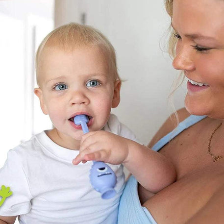 Dr. Brown's Brosse à Dents Monster 1-4A - Mauve - Dr. Brown's - Brosse à dents pour bébé Maroc -www.babyboss.ma