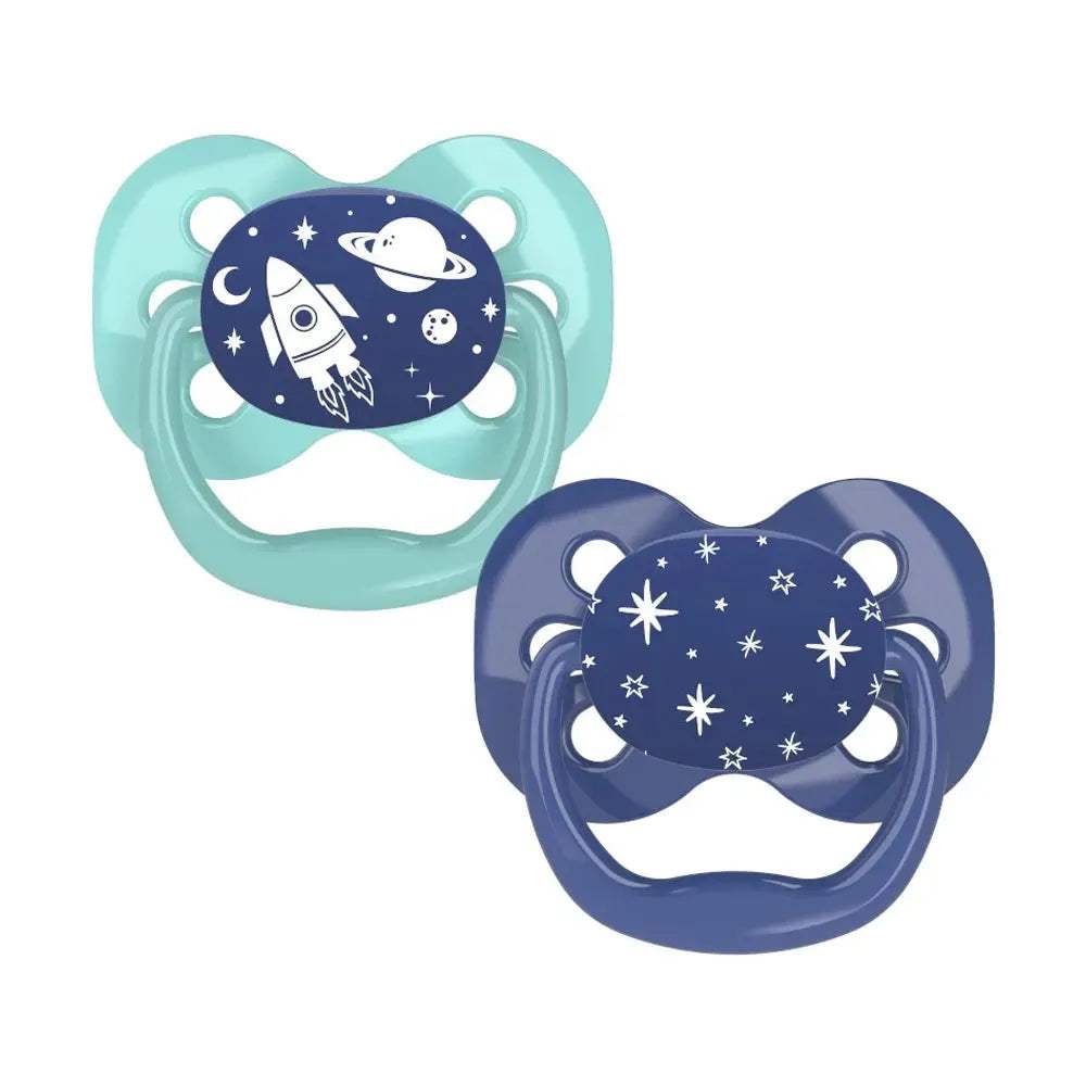 Dr. Brown's Lot de 2 Sucettes Advantage 0-6M - Bleu & Vert - Dr. Brown's - Sucettes pour bébé Maroc -www.babyboss.ma