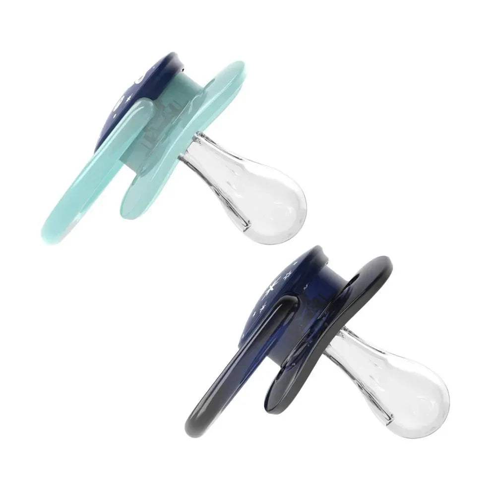 Dr. Brown's Lot de 2 Sucettes Advantage 0-6M - Bleu & Vert - Dr. Brown's - Sucettes pour bébé Maroc -www.babyboss.ma