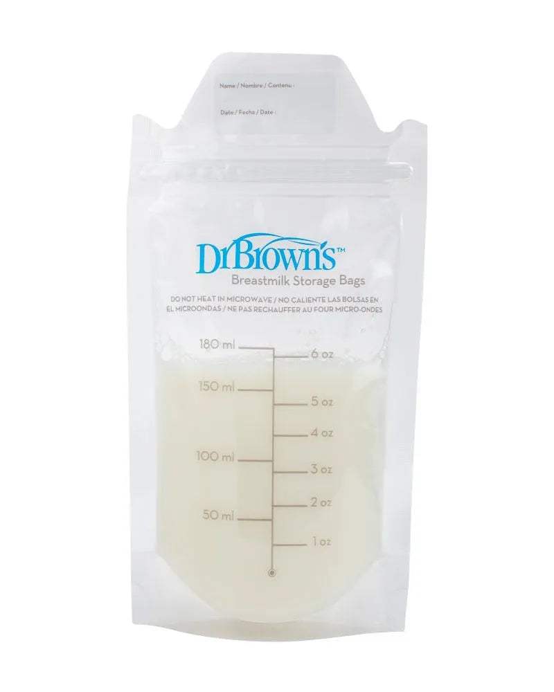 Dr. Brown's Sachets de Conservation 180ml - 25 Sachets - Dr. Brown's - Sachets de Conservation du Lait pour bébé Maroc -www.babyboss.ma
