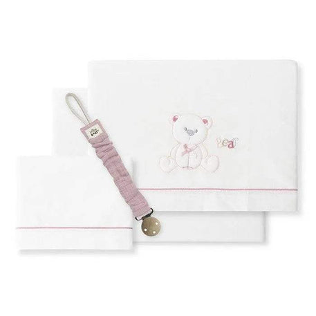 Draps berceau BEAR BOW 100% Coton Interbaby - BABYBOSS sommeil - pour bébé Maroc -www.babyboss.ma