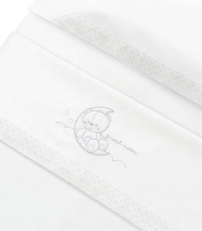 Draps de berceau SWEET MOON 100% Coton Interbaby - Interbaby - pour bébé Maroc -www.babyboss.ma