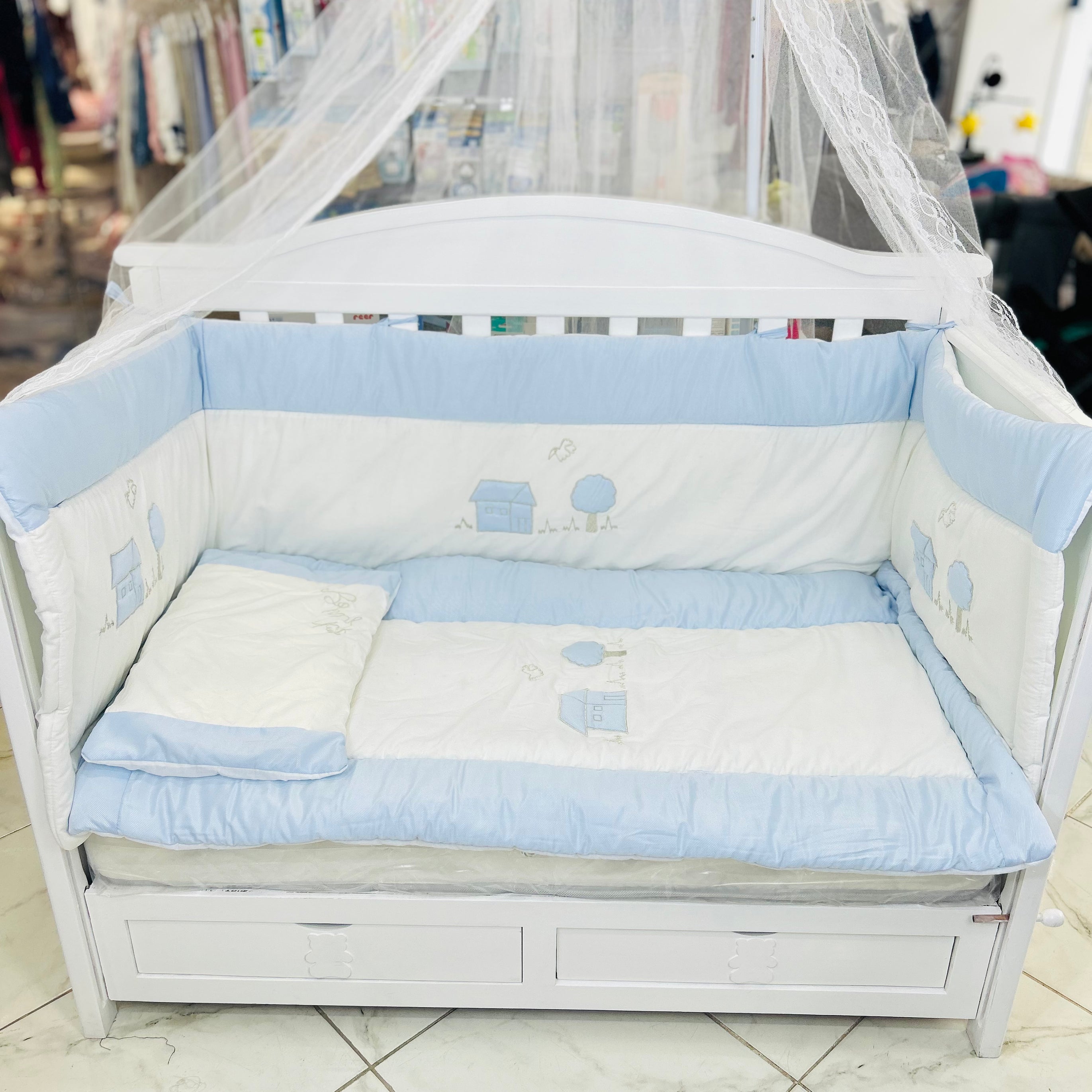 Ensemble literie 3pieces - BABYBOSS.ma - Tour de Lit pour bébé Maroc -www.babyboss.ma