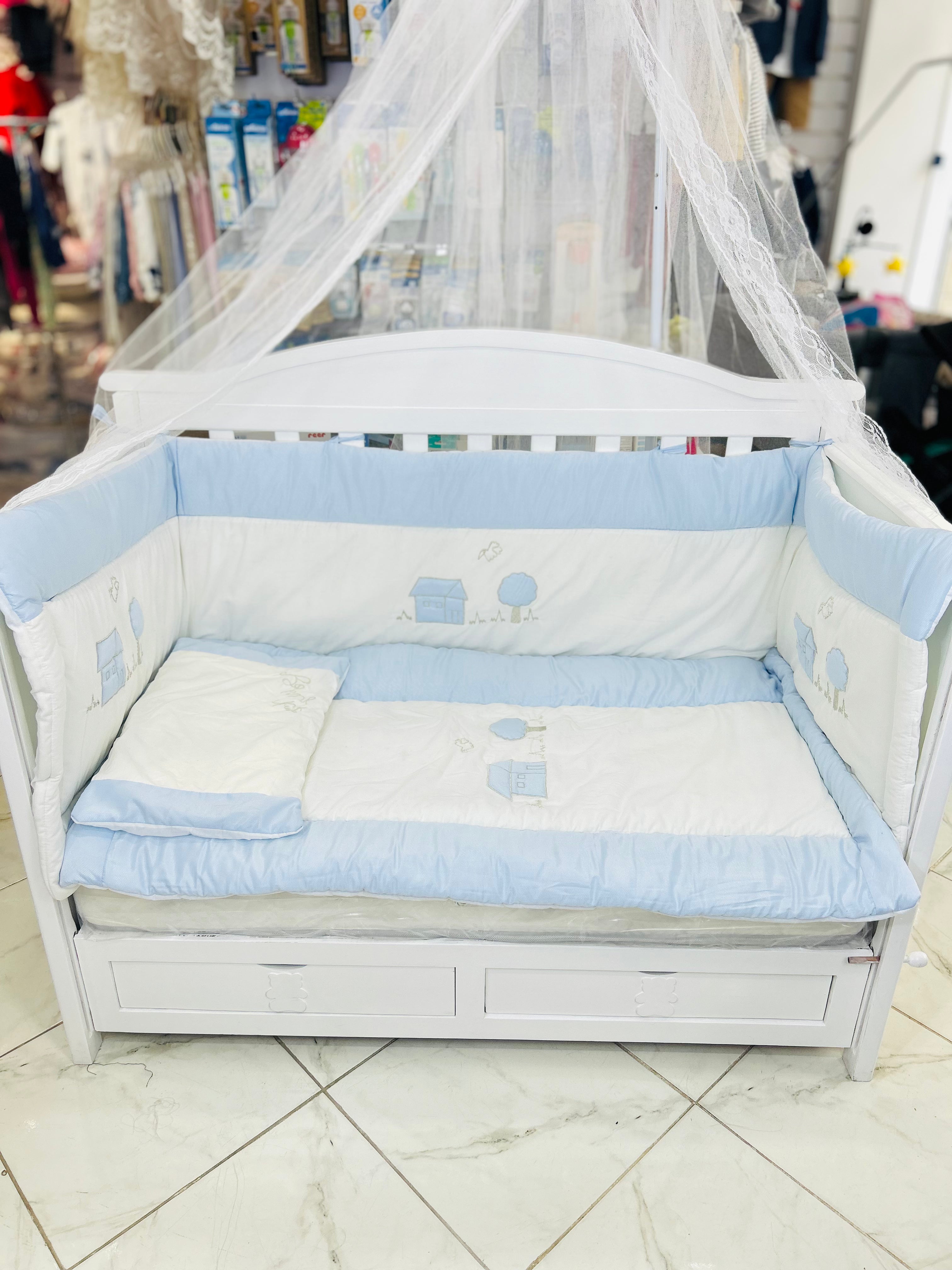 Ensemble literie 3pieces - BABYBOSS.ma - Tour de Lit pour bébé Maroc -www.babyboss.ma