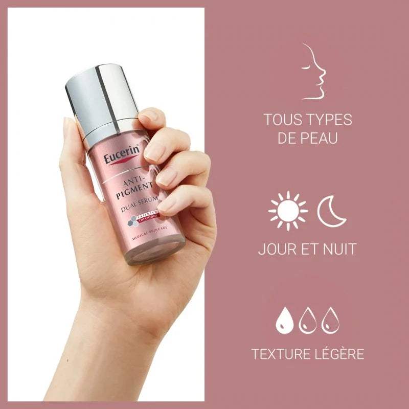 EUCERIN Anti Pigment Sérum DUO 30ML Pack promo + Ecran Anti Pigment SPF50 50ML offert - Eucerin - pour bébé Maroc -www.babyboss.ma