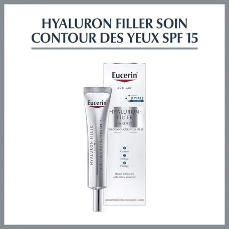 Eucerin HYALURON-FILLER Soin Contour Des Yeux SPF15 15ml - Eucerin - pour bébé Maroc -www.babyboss.ma