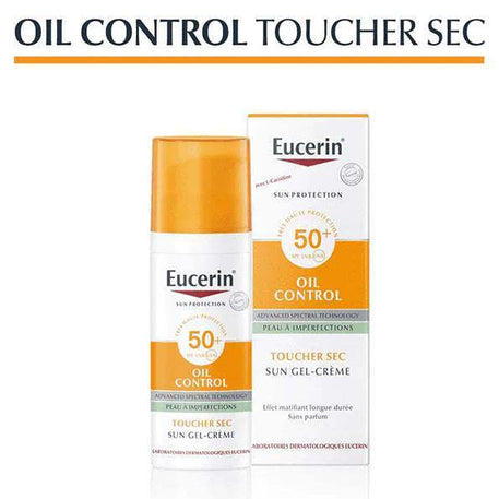 Eucerin Sun Protection Oil Control Gel-Crème SPF50+ 50ml + SERUM TRIPLE EFFECT 2X7ML OFFERTS - Eucerin - Protection solaire pour bébé Maroc -www.babyboss.ma