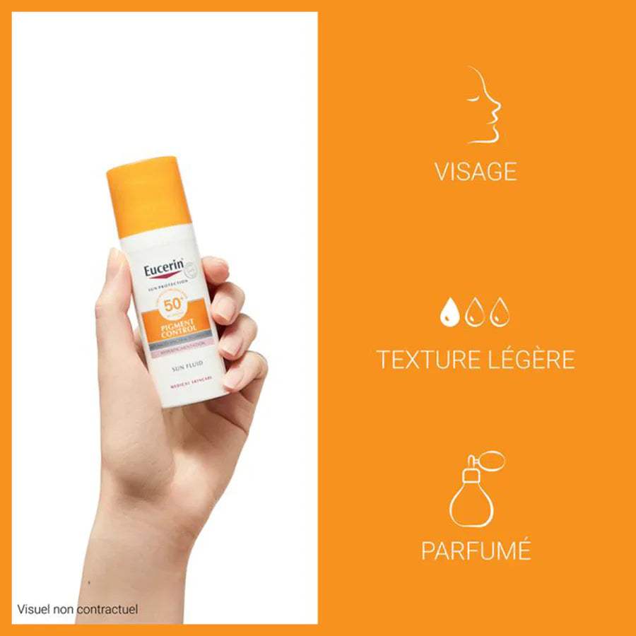 Eucerin Sun Pigment Control Fluid SPF50+ 50ml anti-tache - Eucerin - Solaire pour bébé Maroc -www.babyboss.ma