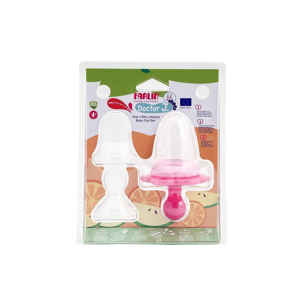 Farlin grip bite lollipops baby oral set - farlin - pour bébé Maroc -www.babyboss.ma