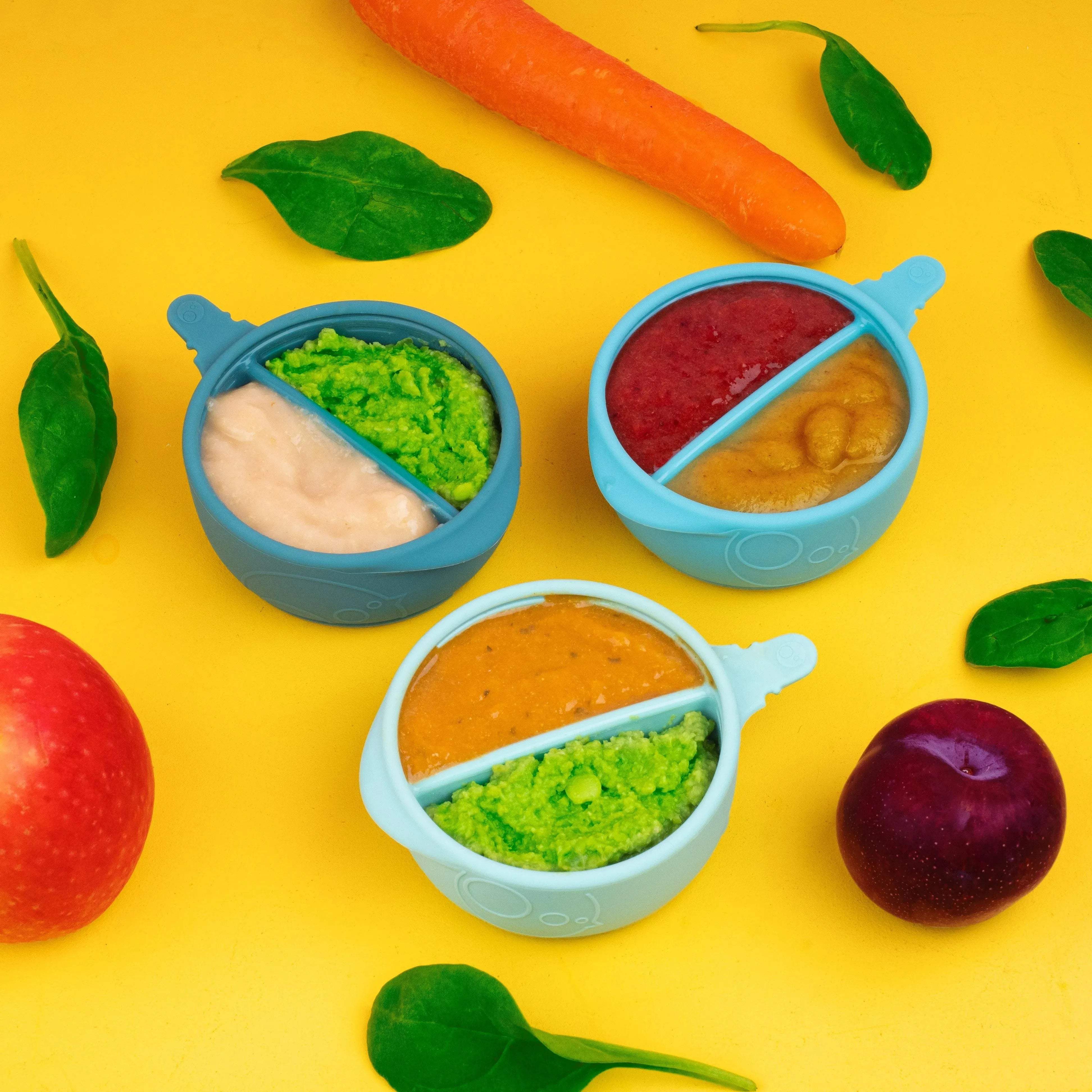 Lot de 3 Boîtes de Conservation b.box Fill + Freeze - b.box - Food storage pour bébé Maroc -www.babyboss.ma