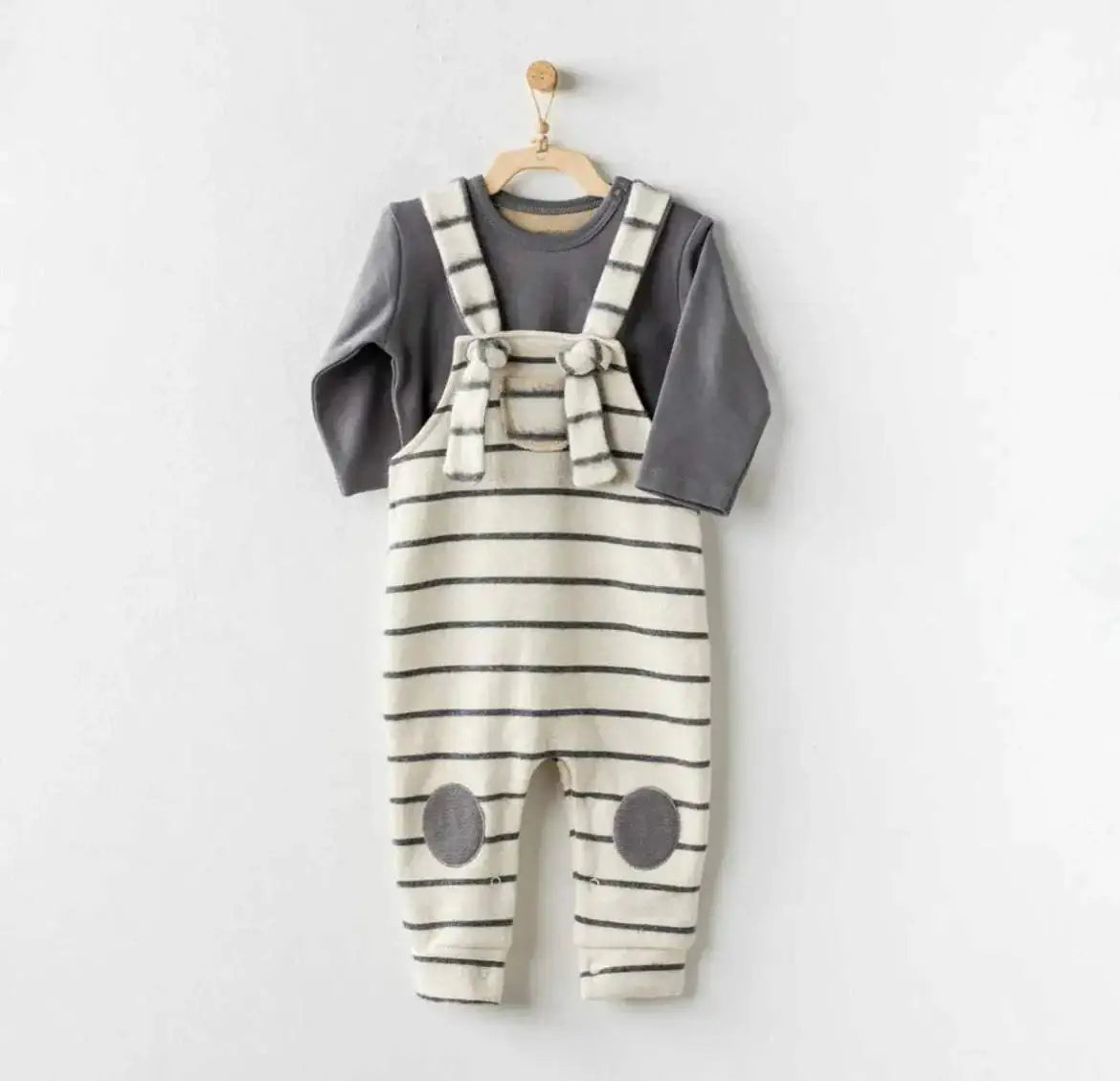 Gris Adventurous salopette Andywawa 100% cotton - Andywawa - pour bébé Maroc -www.babyboss.ma