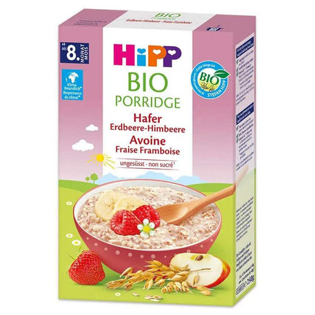 HiPP Bio porridge avoine fraise framboise 8mois + - Hipp - pour bébé Maroc -www.babyboss.ma