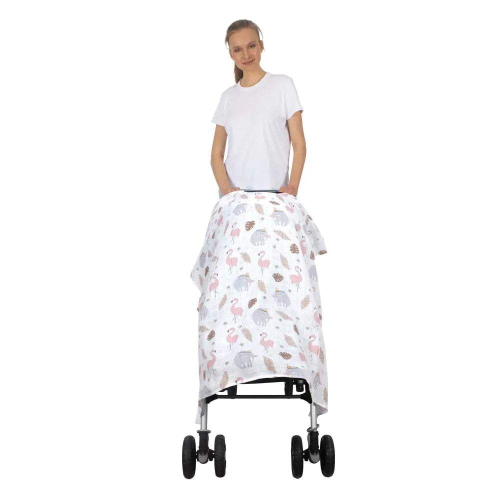 Housse de poussette en mousseline - sevibebe - pour bébé Maroc -www.babyboss.ma