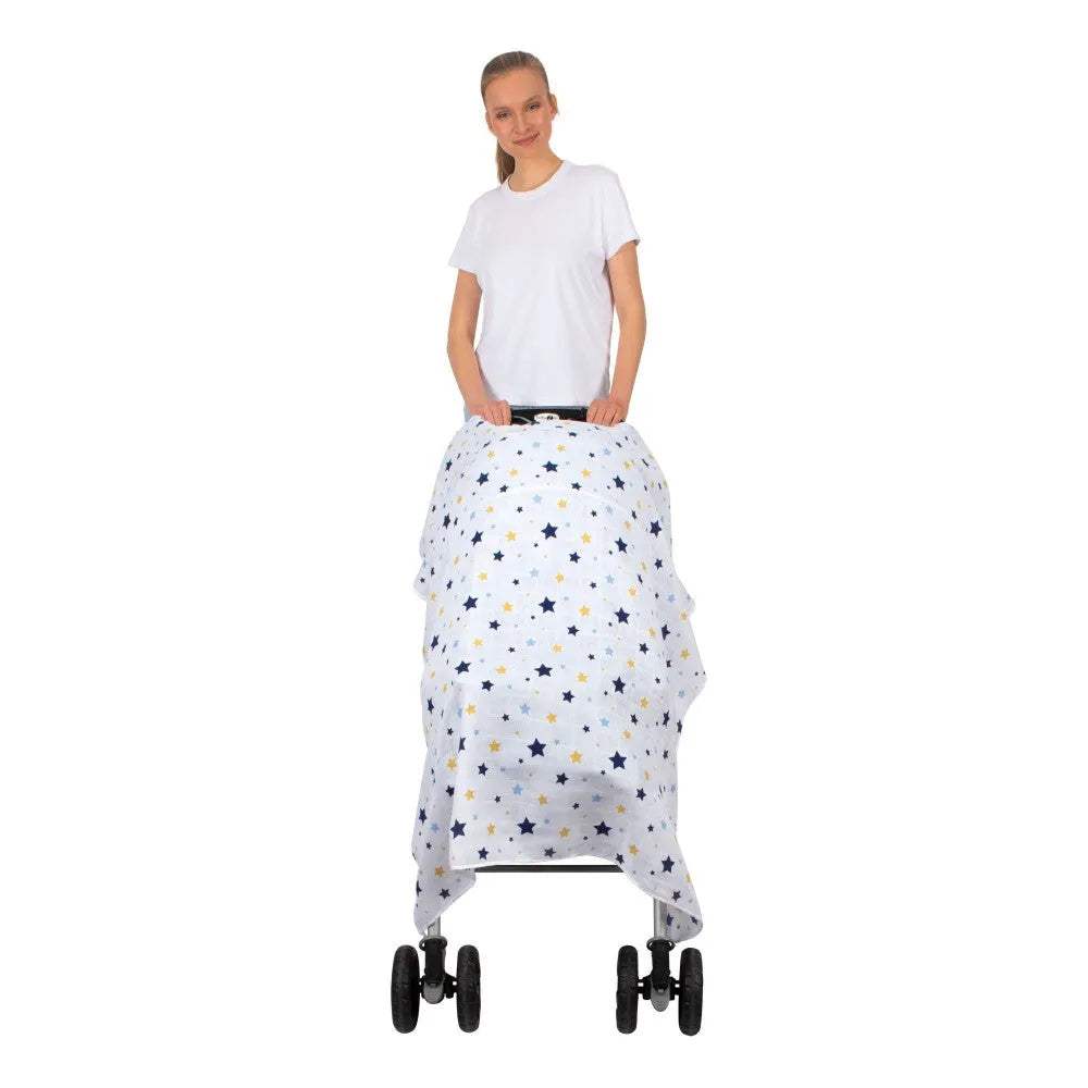 Housse de poussette en mousseline - sevibebe - pour bébé Maroc -www.babyboss.ma