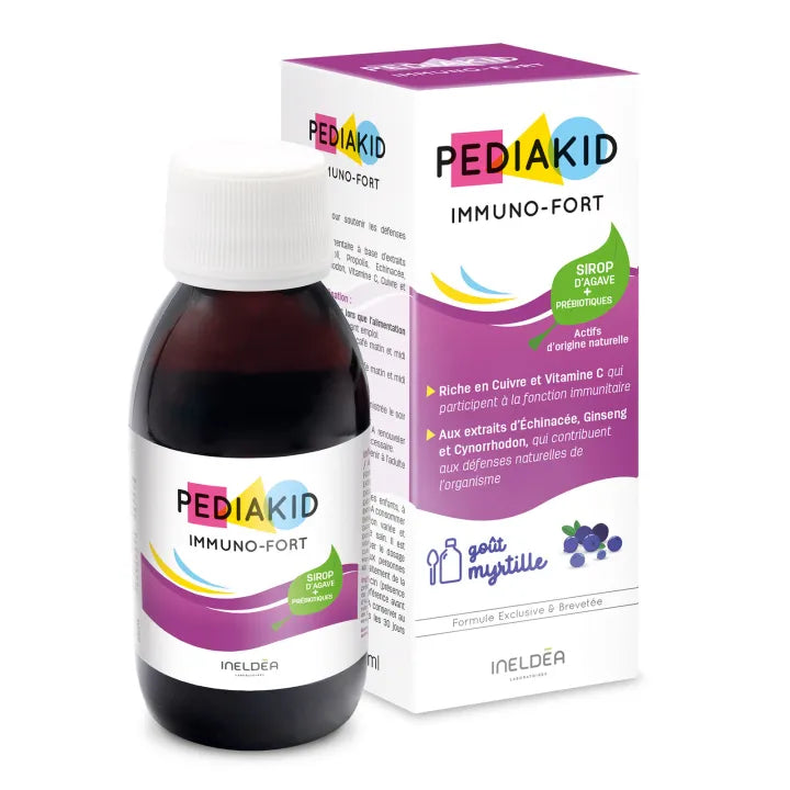 PEDIAKID IMMUNO FORT BLUEBERRY FLAVOR SYRUP 125 ML