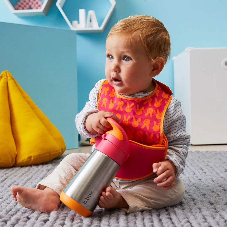Gourde isotherme à paille B.box 350ml - strawberry shake - BBOX USA - Insulated water bottles pour bébé Maroc -www.babyboss.ma