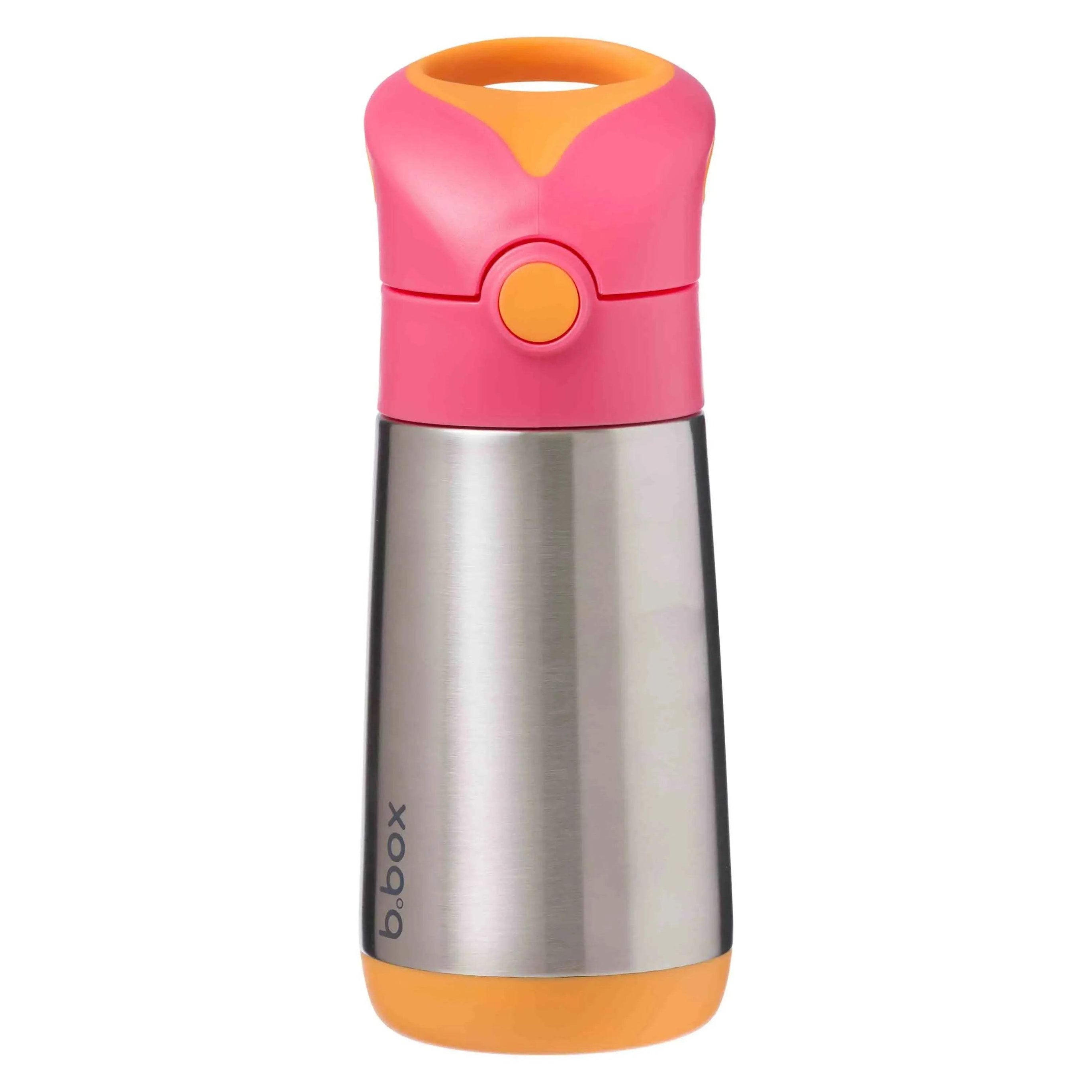 Gourde isotherme à paille B.box 350ml - strawberry shake - BBOX USA - Insulated water bottles pour bébé Maroc -www.babyboss.ma