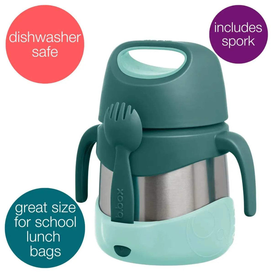 insulated food jar - emerald forest - BBOX USA - Insulated jars pour bébé Maroc -www.babyboss.ma