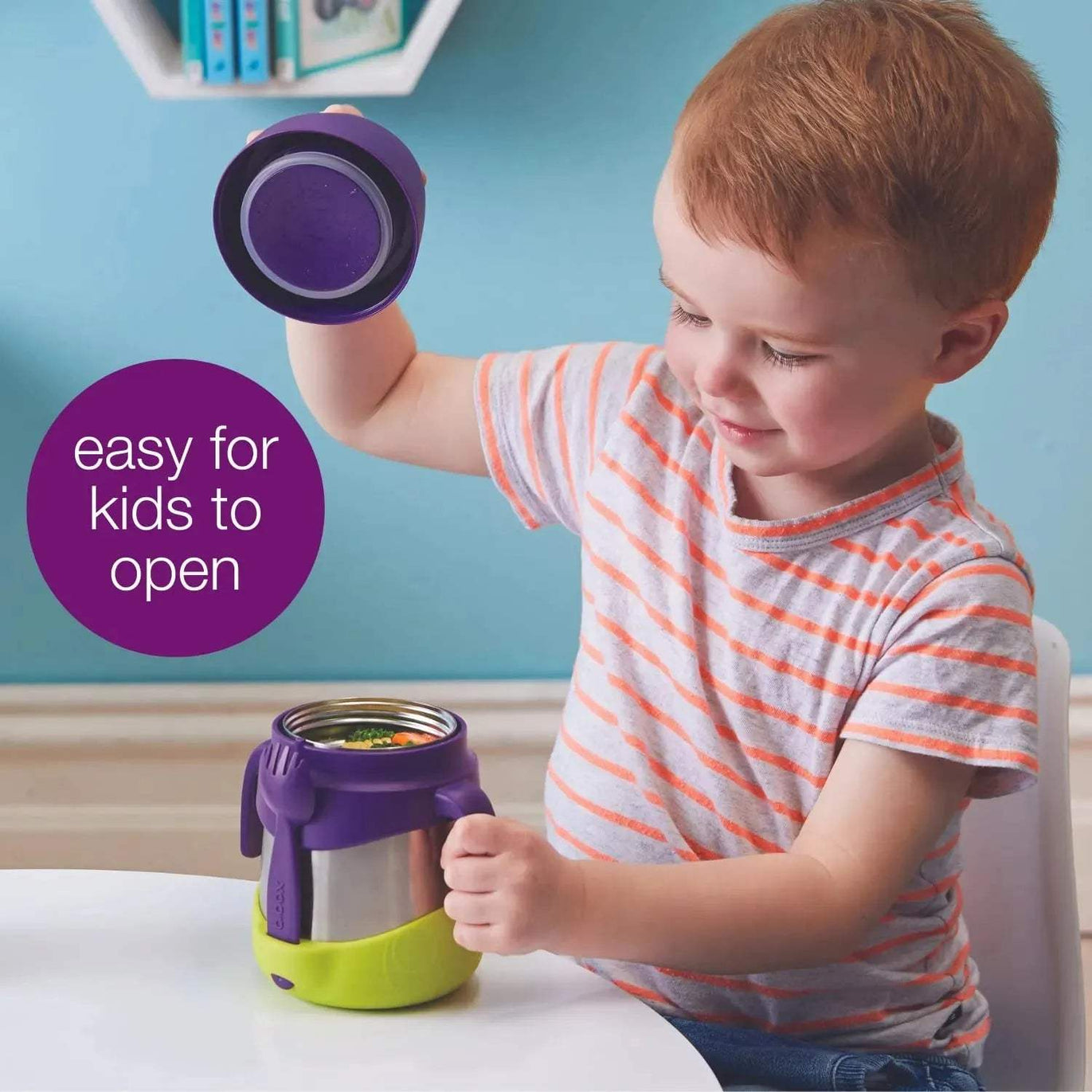 insulated food jar - strawberry shake - BBOX USA - Insulated jars pour bébé Maroc -www.babyboss.ma