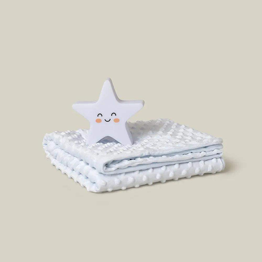 Interbaby Coffret de Couverture Bébé à bulles Bleu et veilleuse - Interbaby - pour bébé Maroc -www.babyboss.ma