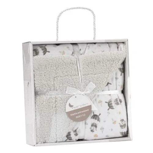 Interbaby couverture junior bulles 80 x 110 cm gris - Interbaby - pour bébé Maroc -www.babyboss.ma
