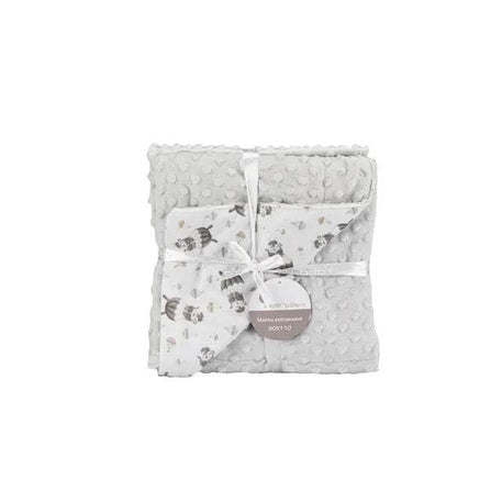 Interbaby couverture junior bulles 80 x 110 cm gris - Interbaby - pour bébé Maroc -www.babyboss.ma