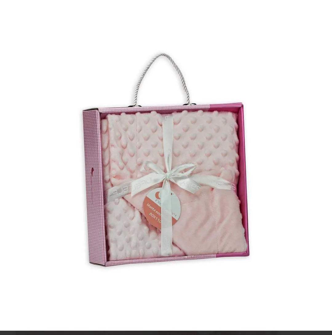 Interbaby couverture junior bulles 80 x 110 cm rose - Interbaby - pour bébé Maroc -www.babyboss.ma