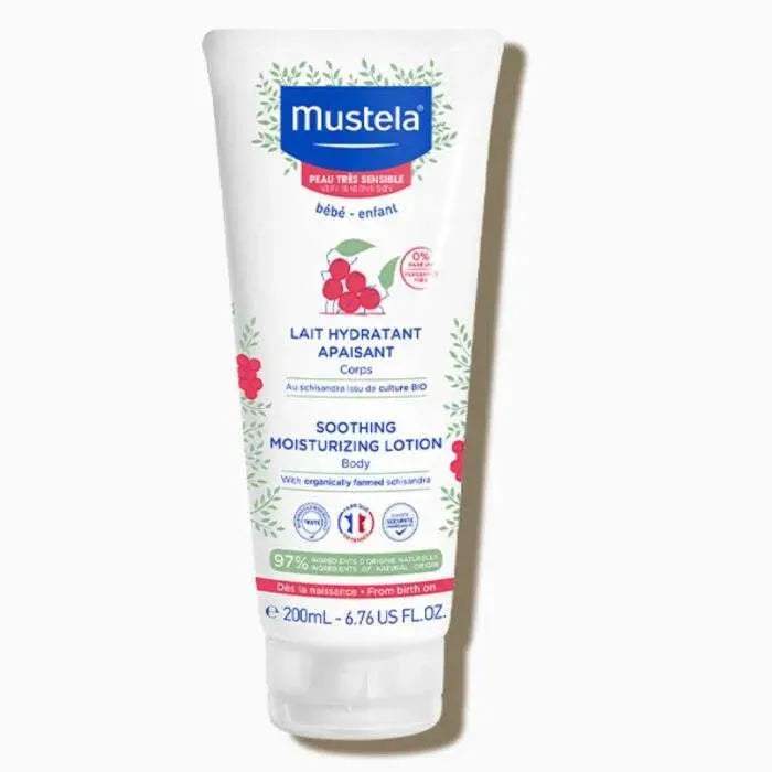 Lait hydratant apaisant au schisandra BIO 200ML - Mustela - pour bébé Maroc -www.babyboss.ma