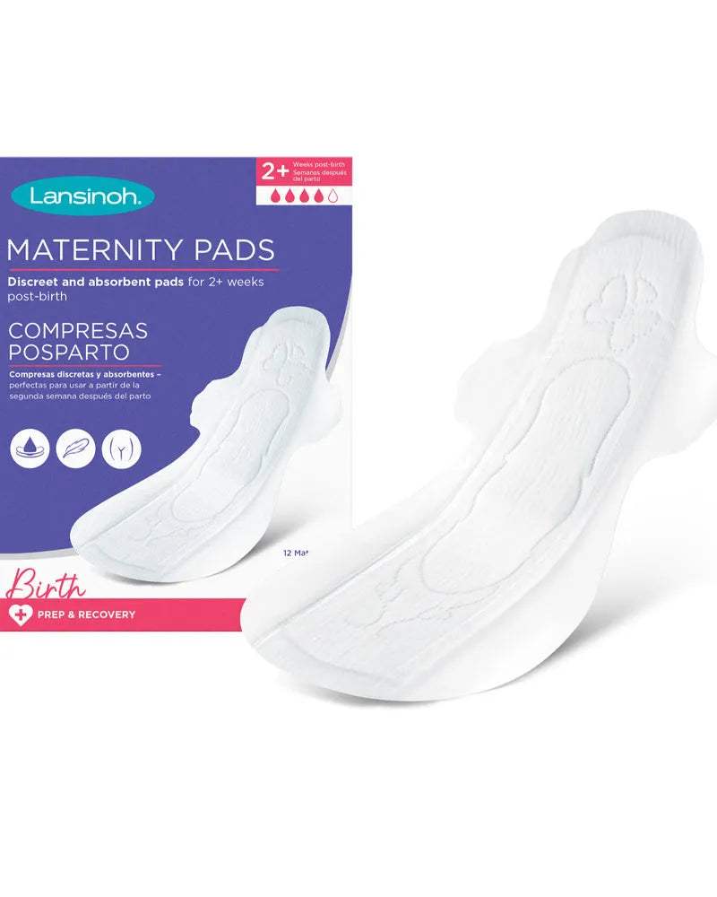 Lansinoh Serviettes Maternité Taille M 2 Semaines et Plus - 12 Unités - Lansinoh - Serviettes maternité pour bébé Maroc -www.babyboss.ma