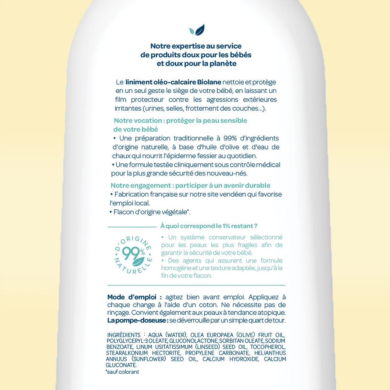 Liniment oléo-calcaire - Biolane - Change - Babyboss.ma
