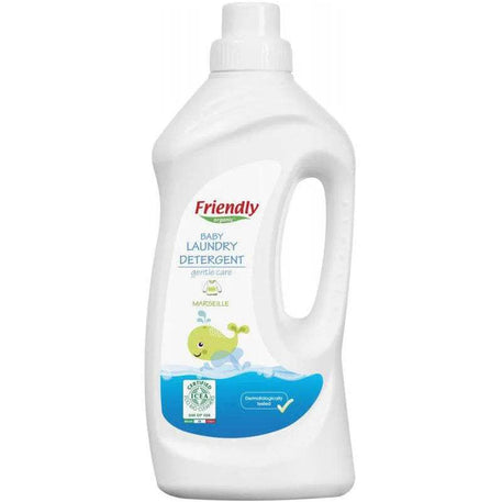 Liquide Lessive Bébé 100% Naturel 1L Friendly - Savon de Marseille - Friendly - Détergent Bébé pour bébé Maroc -www.babyboss.ma
