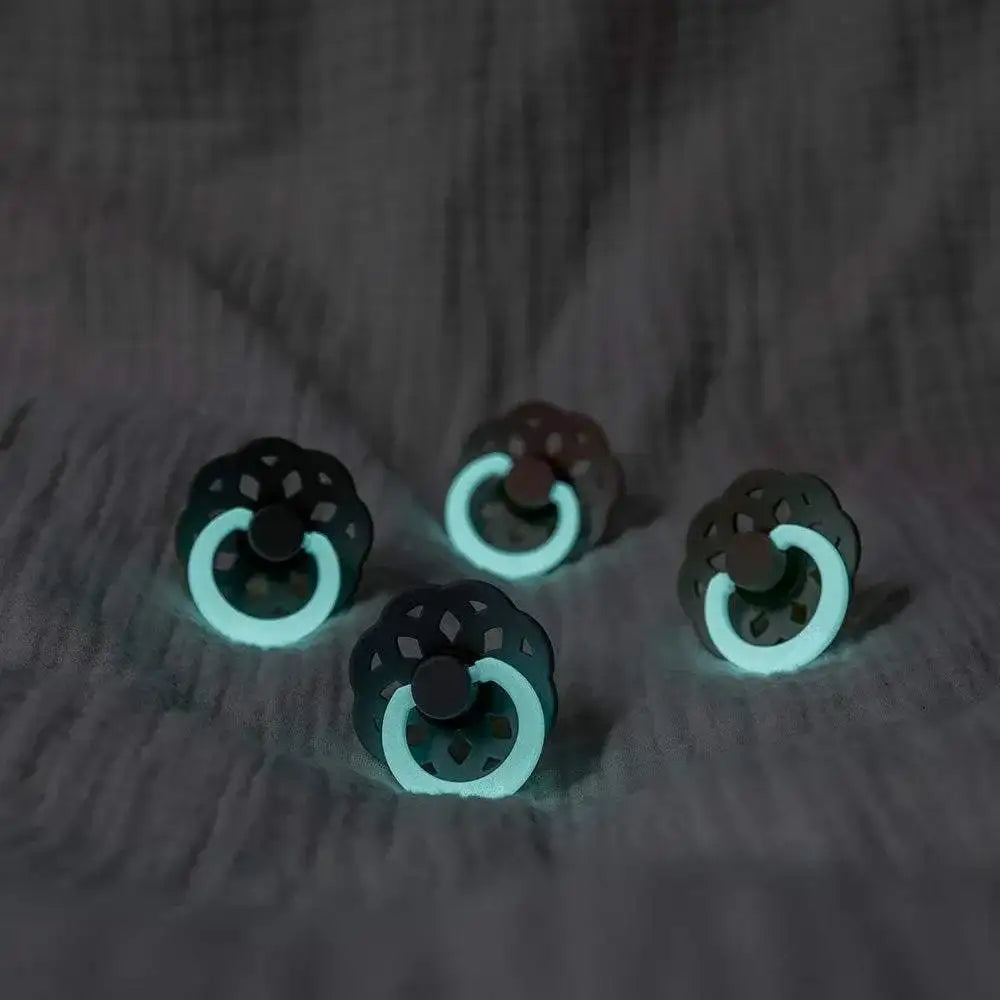 Lot de 2 Sucettes Bibs Boheme GLOW - Sage/Cloud - Bibs - Sucettes pour bébé Maroc -www.babyboss.ma